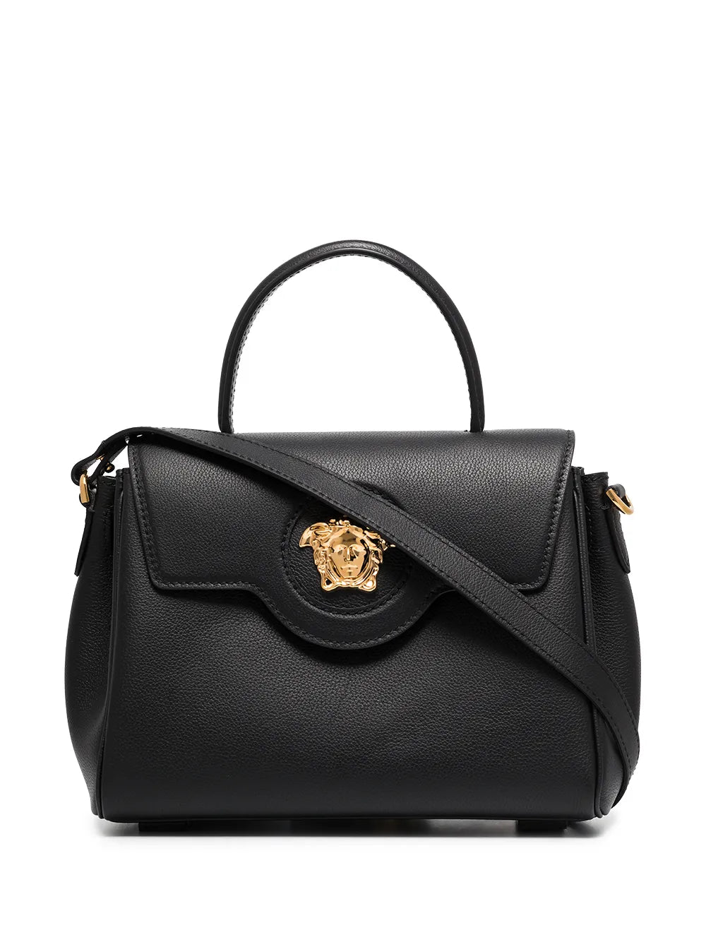 Versace La Medusa Leather Hand Bag