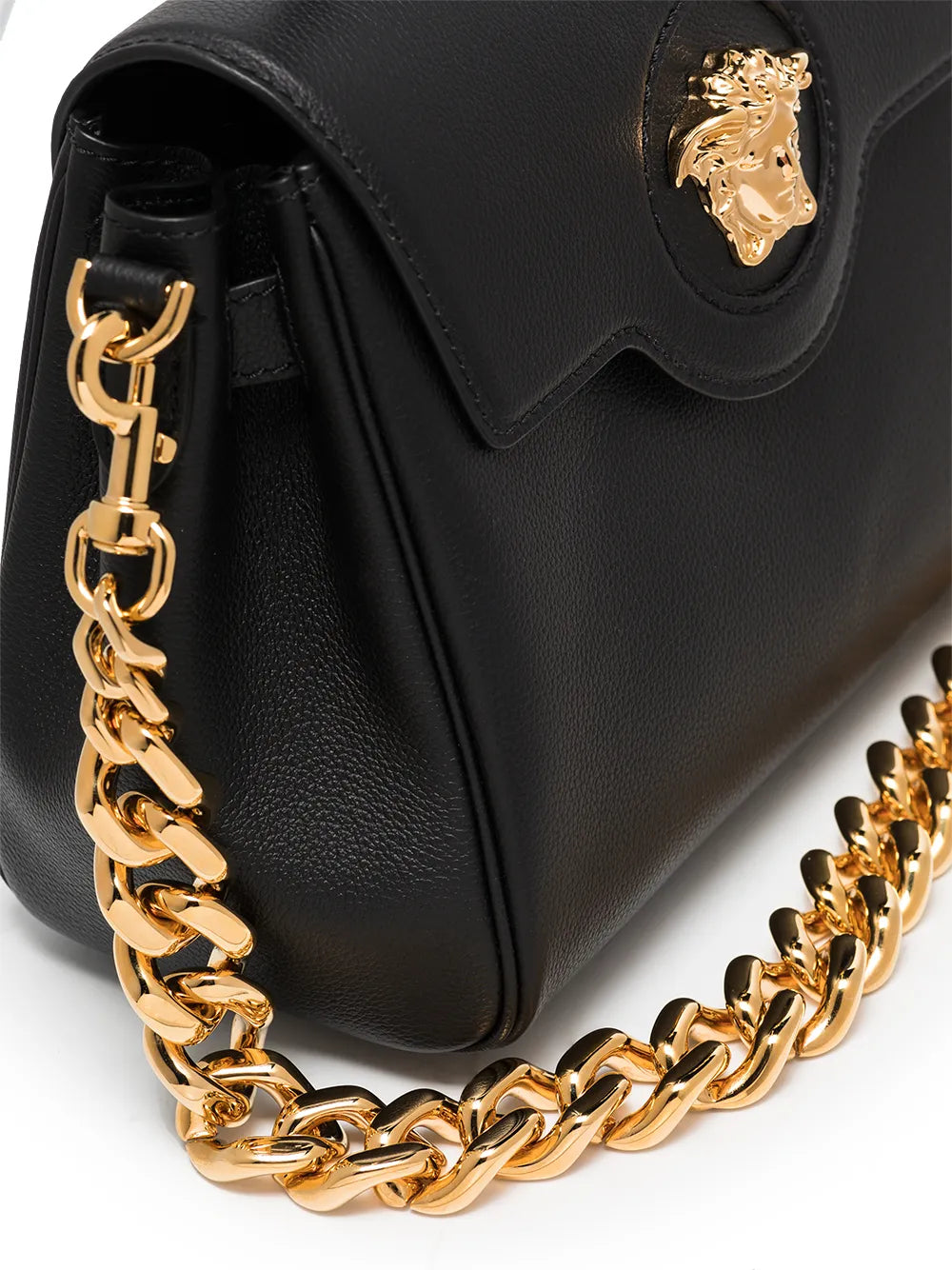 Versace La Medusa Leather Hand Bag