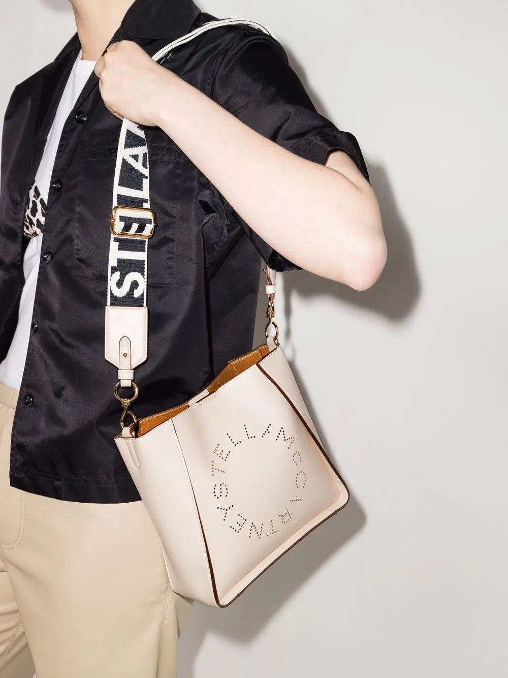 Stella Mccartney Mini Stella Logo Shoulder Bag