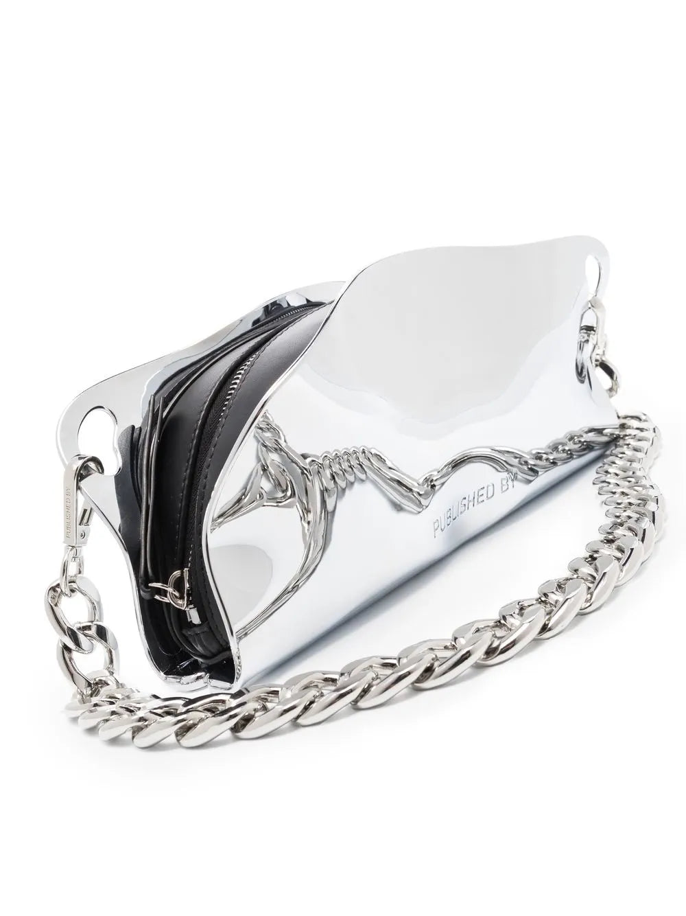 Published By Mayzie Chrome Shoulder Bag
