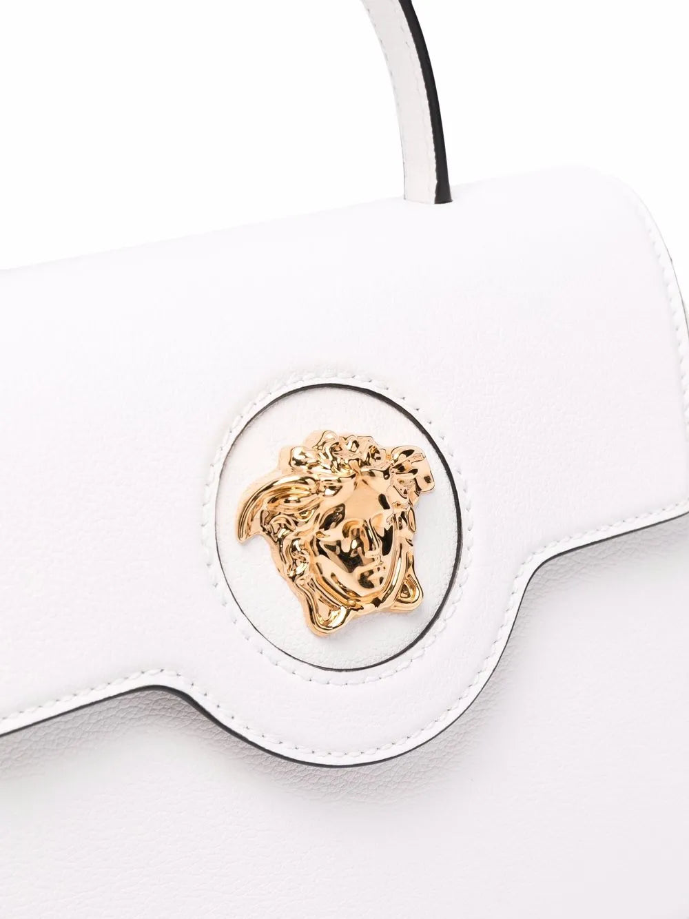 Versace La Medusa Leather Hand Bag