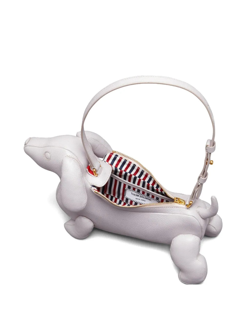 Thom Browne Hector Pebbled Leather Shoulder Bag