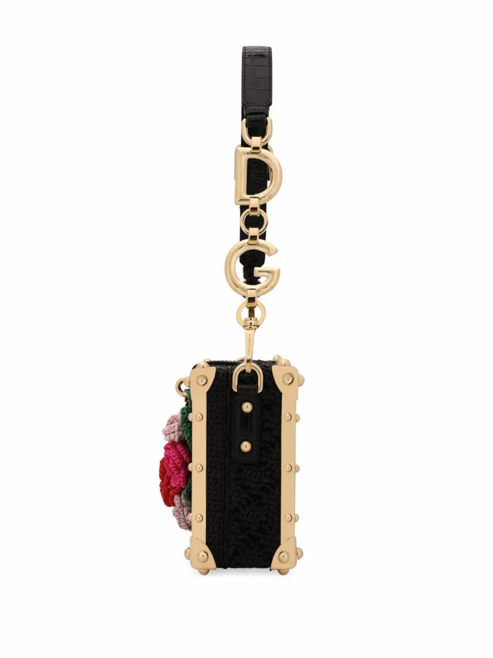 Dolce Gabbana Dolce Box Raffia Top Handle Bag