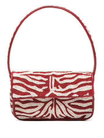 Staud Tommy Bead Embellished Shoulder Bag