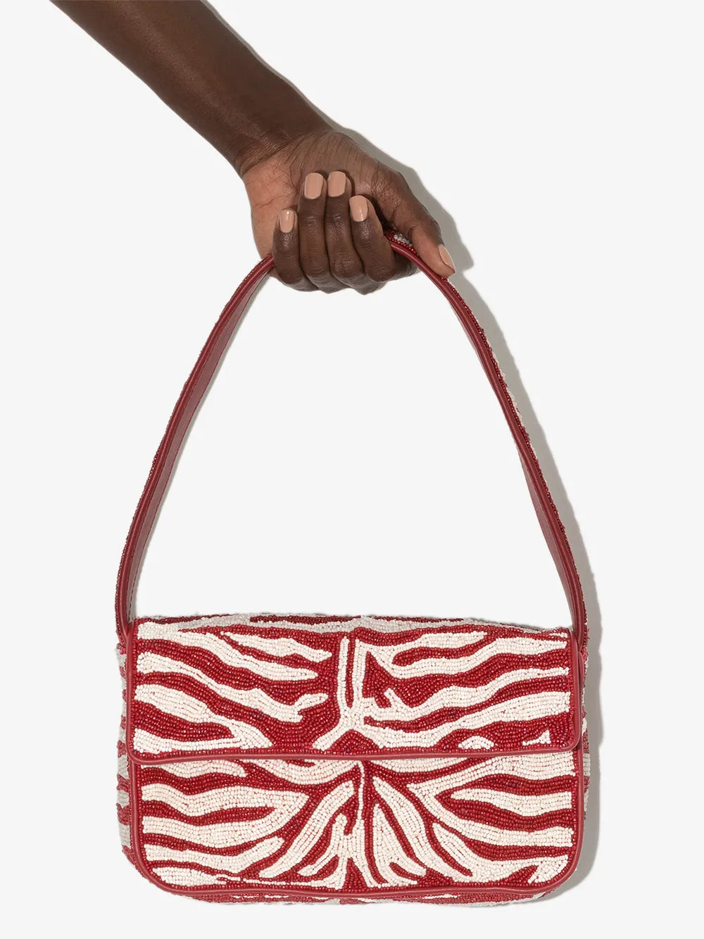 Staud Tommy Bead Embellished Shoulder Bag