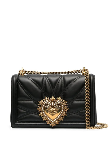 Dolce Gabbana Medium Devotion Quilted Shoulder Bag