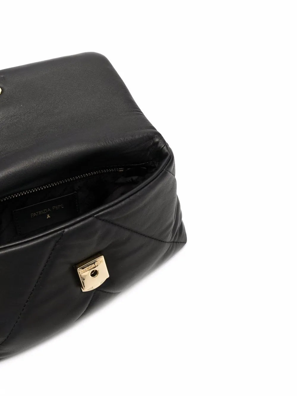 Patrizia Pepe Chevron Leather Shoulder Bag