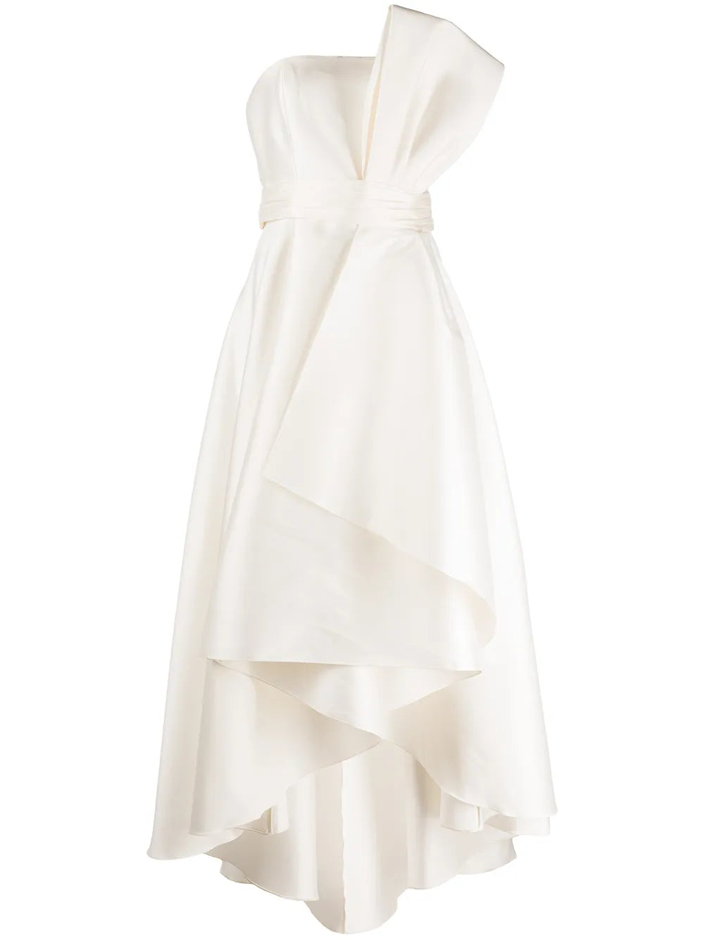 Sachin Babi Tara Draped Strapless Gown