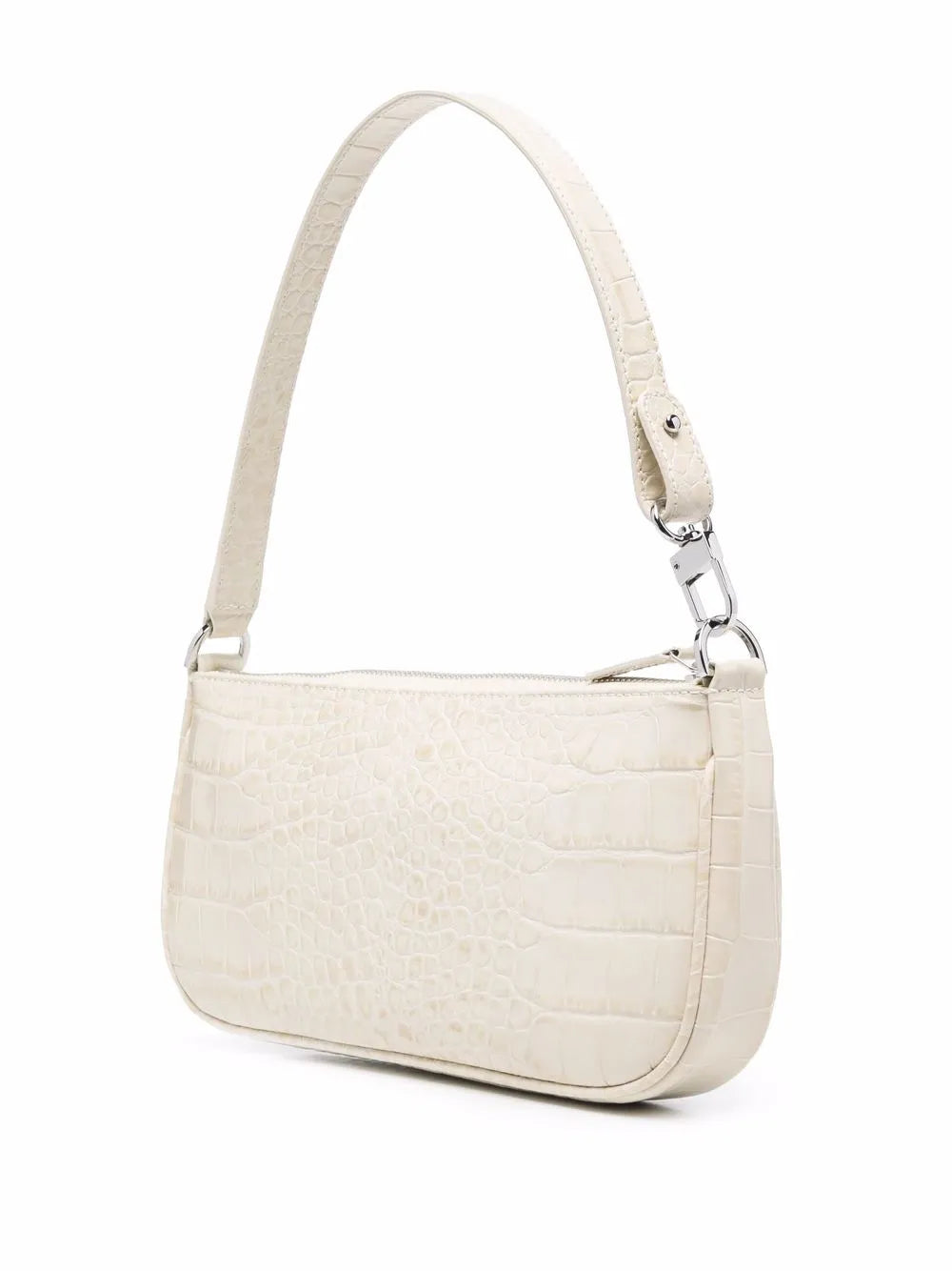 By Far Rachel Crocodille Effect Shoulder Bag