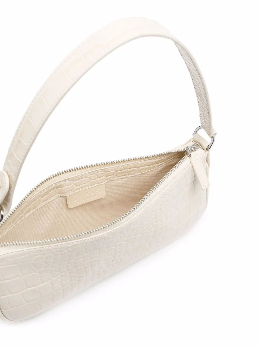 By Far Rachel Crocodille Effect Shoulder Bag