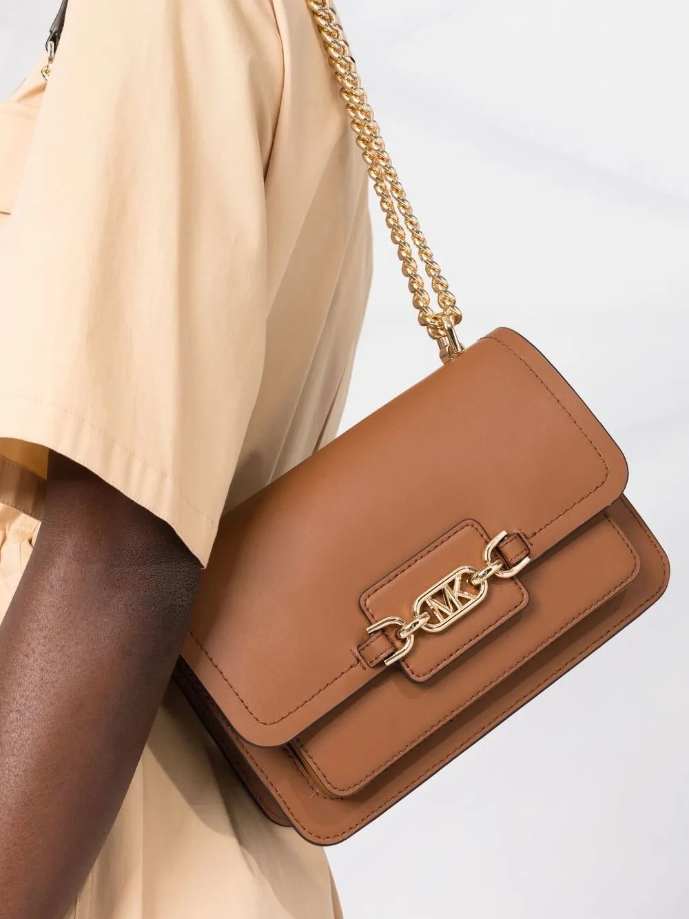 Michael Kors Logo Plaque Shoulder Bag