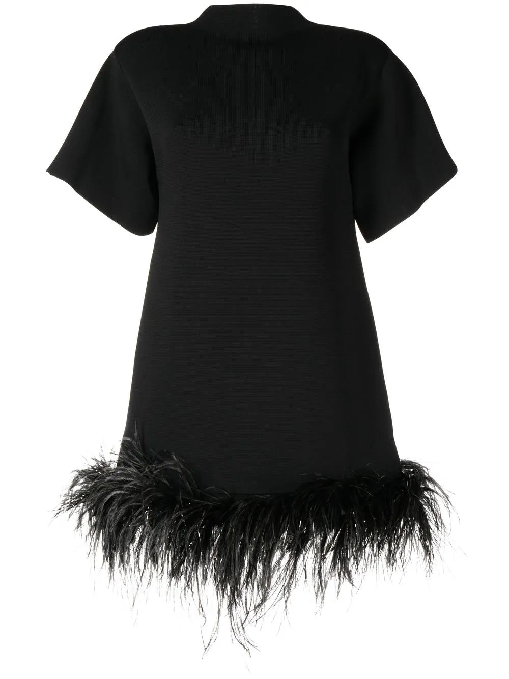 Rachel Gilbert Rita Feather Trim Mini Dress