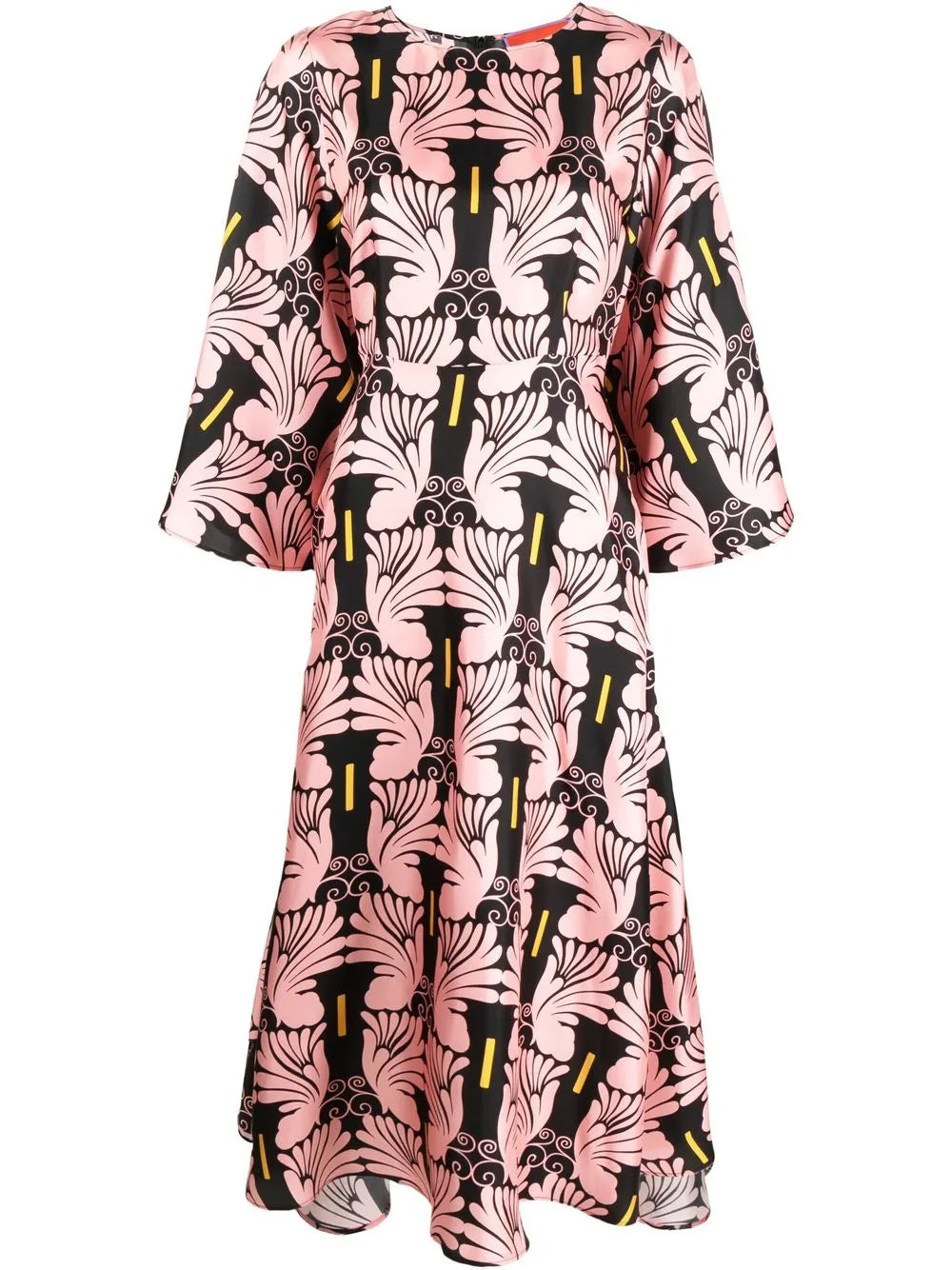 La Doublej Sorella Printed Silk Dress