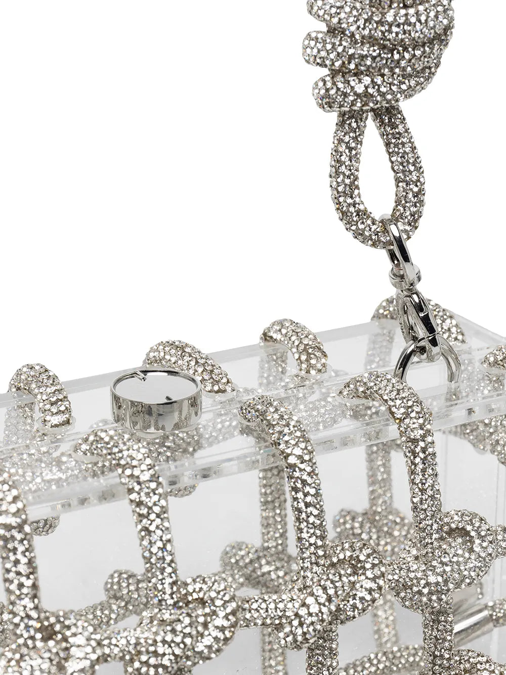 Cult Gaia Bess Crystal Embellished Shoulder Bag