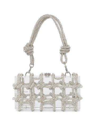 Cult Gaia Bess Crystal Embellished Shoulder Bag