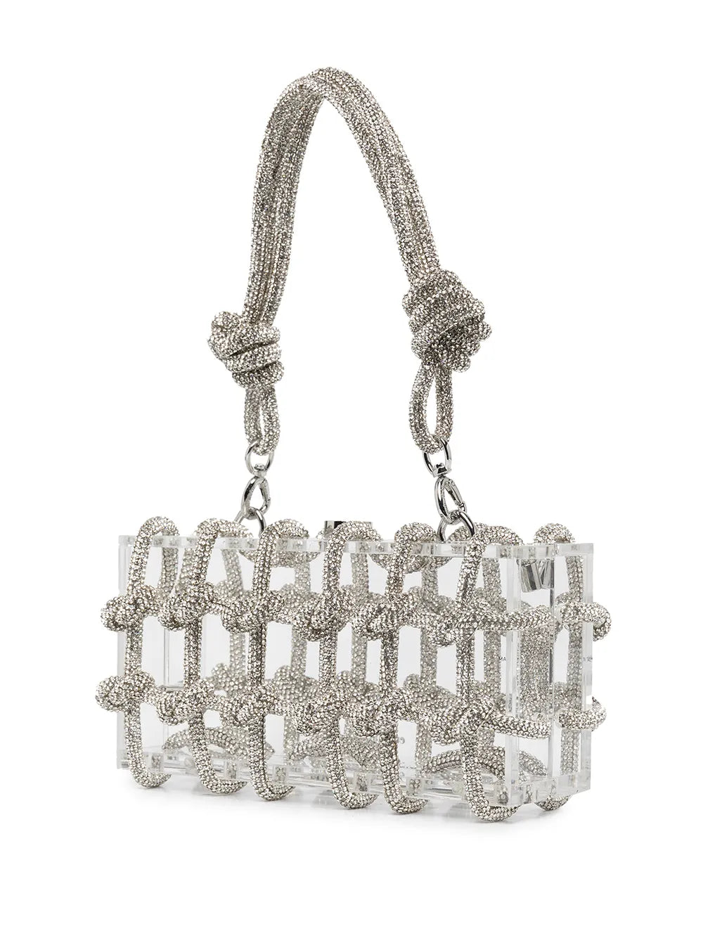 Cult Gaia Bess Crystal Embellished Shoulder Bag