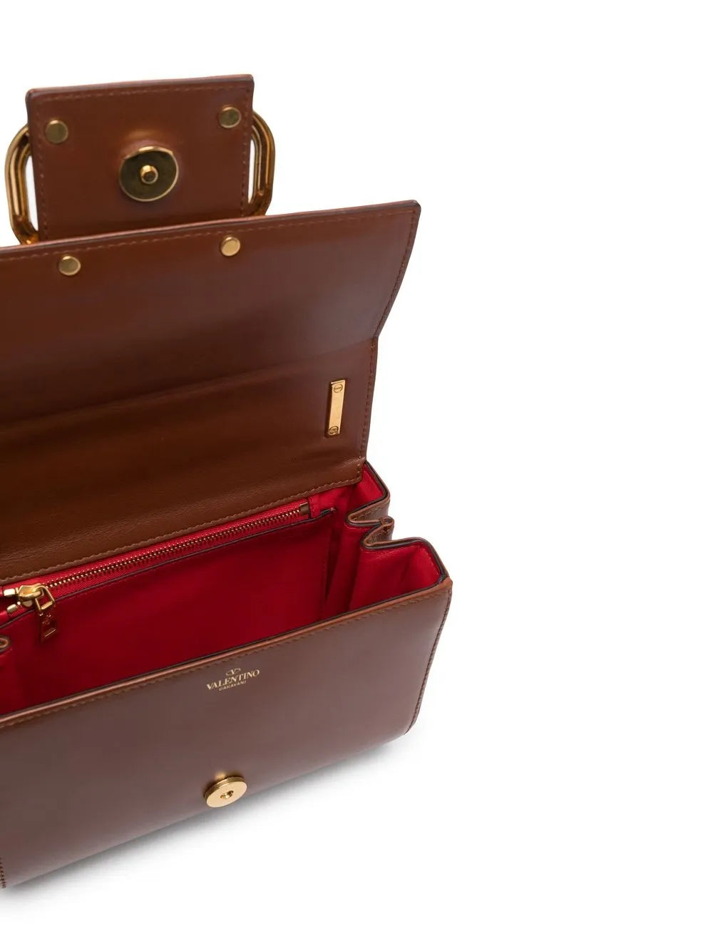 Valentino Garavani Stud Sign Leather Shoulder Bag