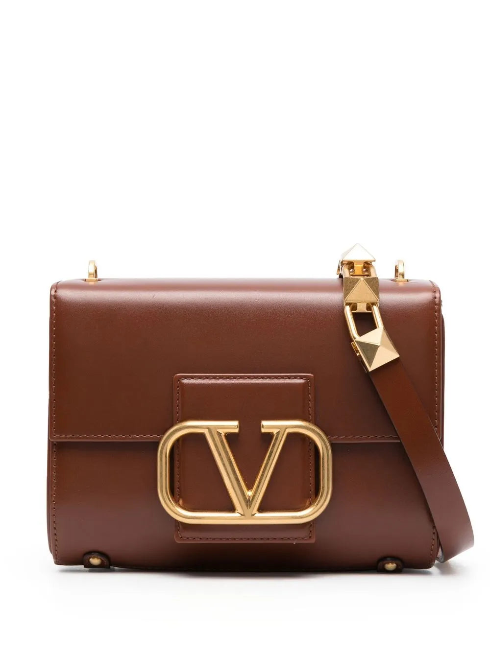 Valentino Garavani Stud Sign Leather Shoulder Bag