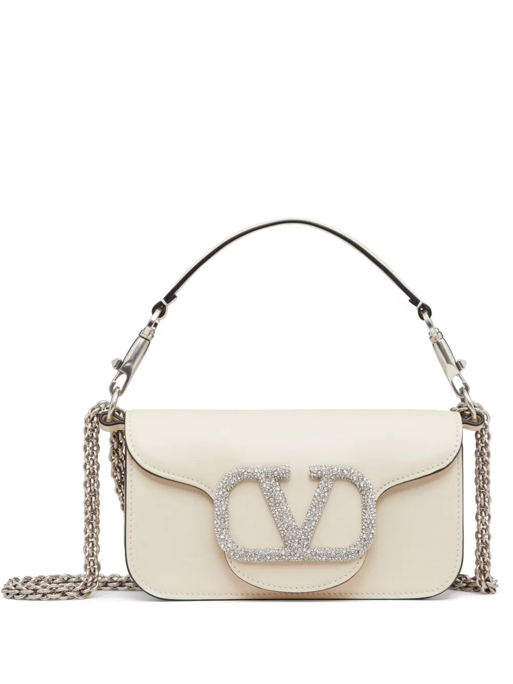 Valentino Garavani Small Loco Crystal Embellished Shoulder Bag