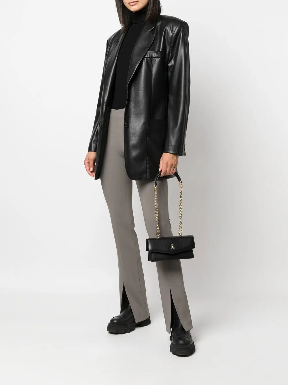 Patrizia Pepe Logo Plaque Shoulder Bag
