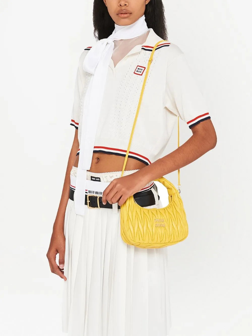 Miu Miu Mini Wander Matelasse Shoulder Bag
