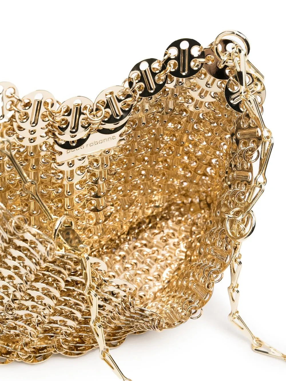 Rabanne Gold Iconic Chain 1969 Cross Body Bag