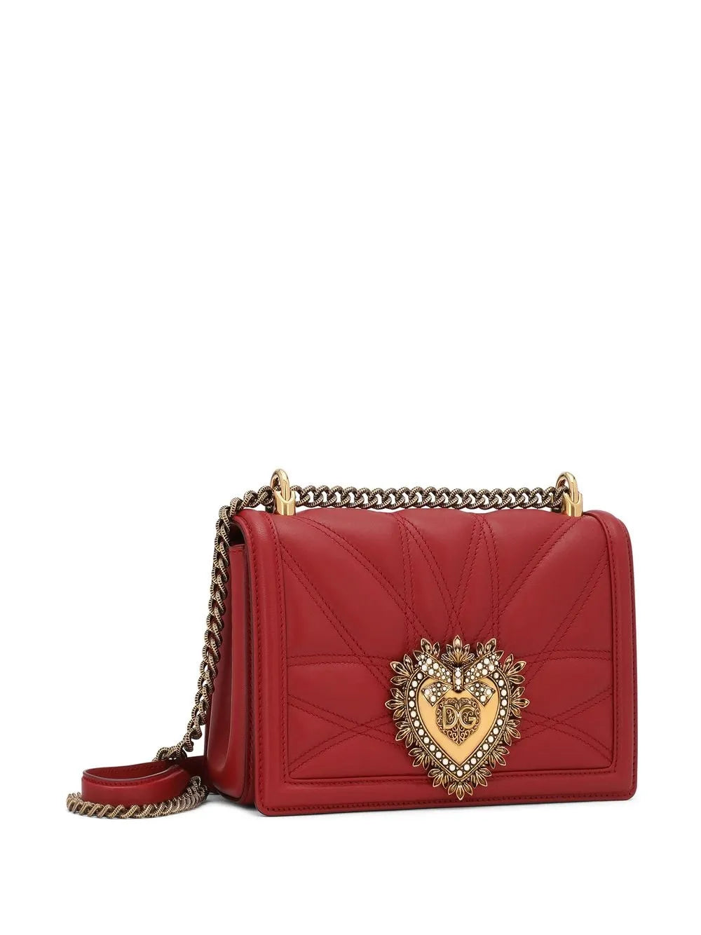 Dolce Gabbana Medium Devotion Quilted Shoulder Bag
