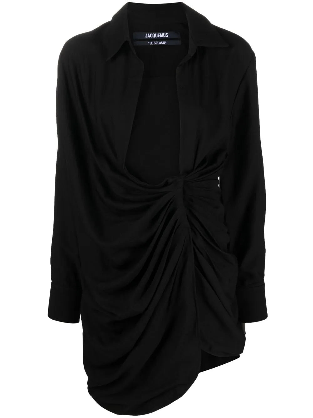 Jacquemus La Robe Bahia Draped Minidress