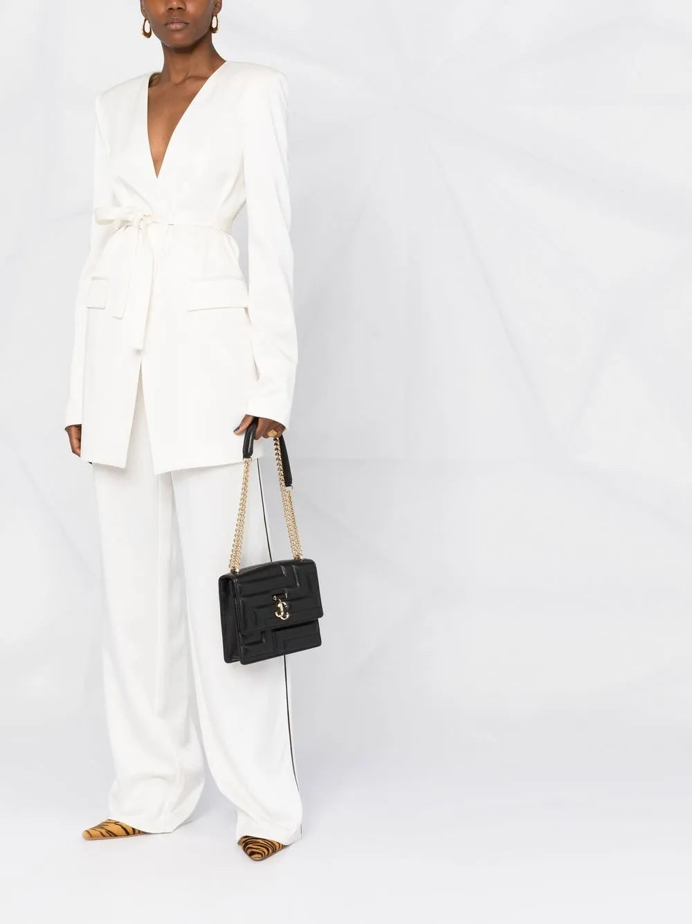 Jimmy Choo Avenue Quad Quilted Shoulder Bag