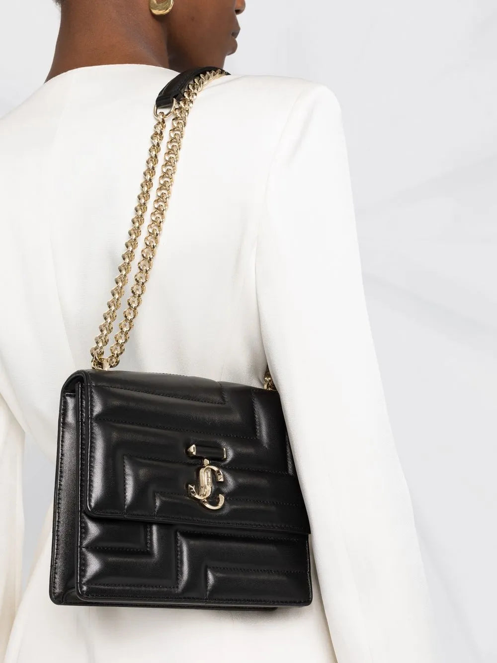 Jimmy Choo Avenue Quad Quilted Shoulder Bag
