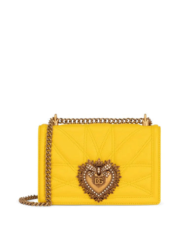 Dolce Gabbana Medium Devotion Quilted Shoulder Bag
