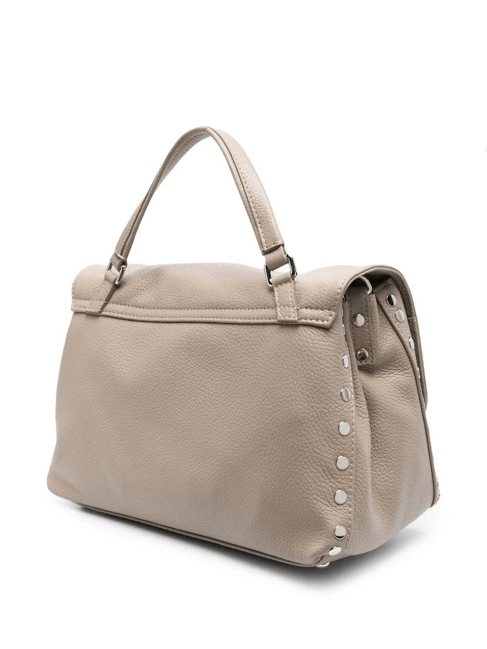 Zanellato Stud Detail Leather Shoulder Bag