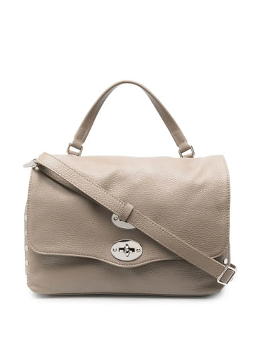 Zanellato Stud Detail Leather Shoulder Bag