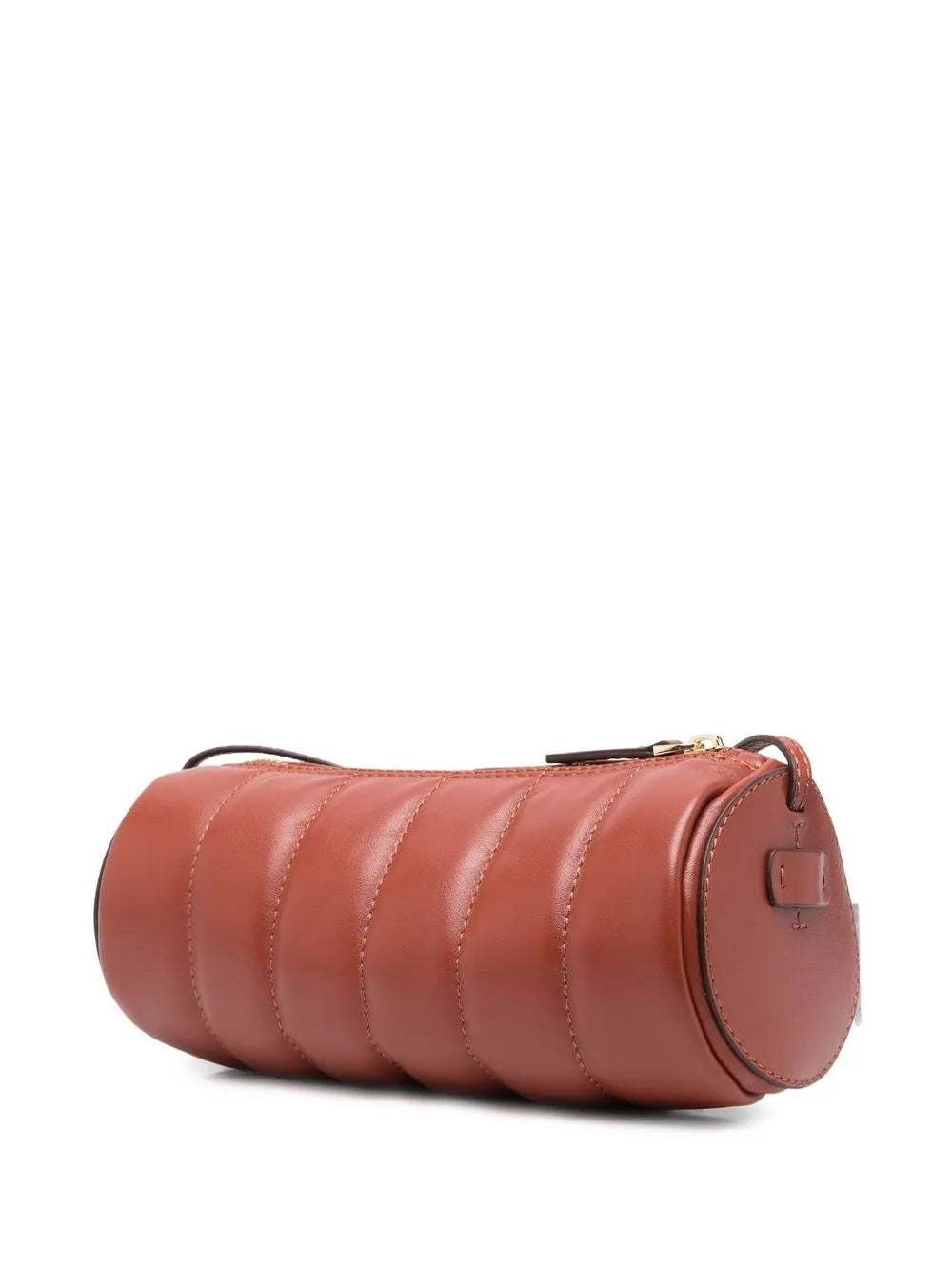 Manu Atelier Padded Cylinder Ribbed Shoulder Bag
