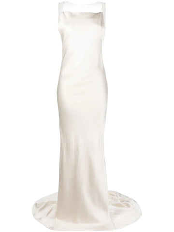 Maison Margiela Satin Fishtail Gown