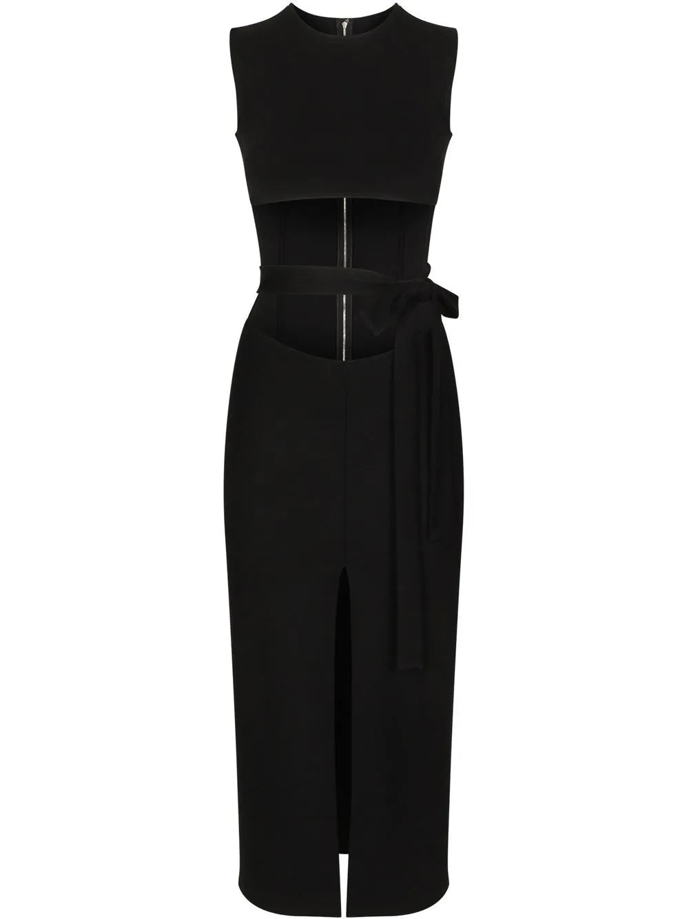 Dolce Gabbana Belted Midi Dress