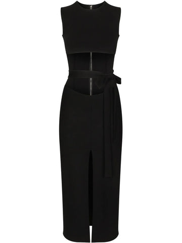 Dolce Gabbana Belted Midi Dress