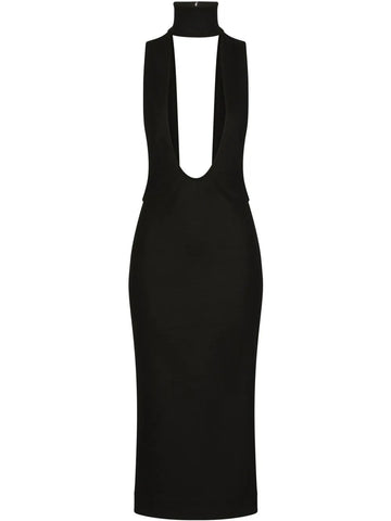 Dolce Gabbana Cut Out Midi Dress