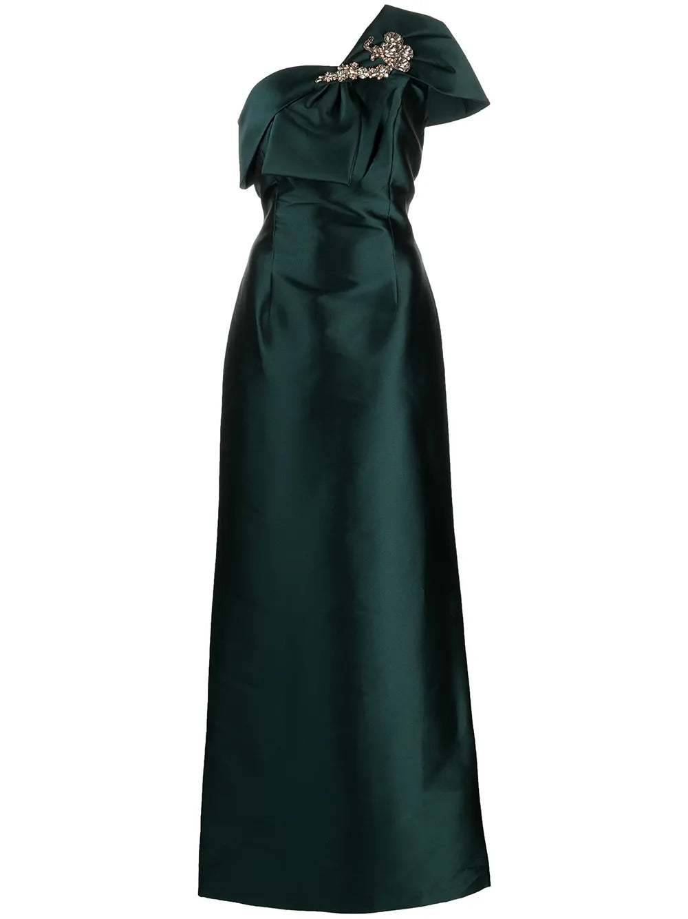 Sachin Babi Ines Crystal Embellished Satin Gown