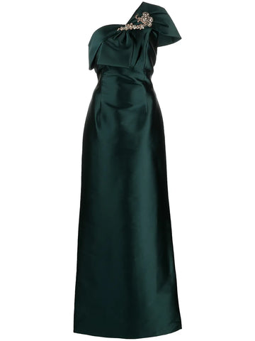 Sachin Babi Ines Crystal Embellished Satin Gown