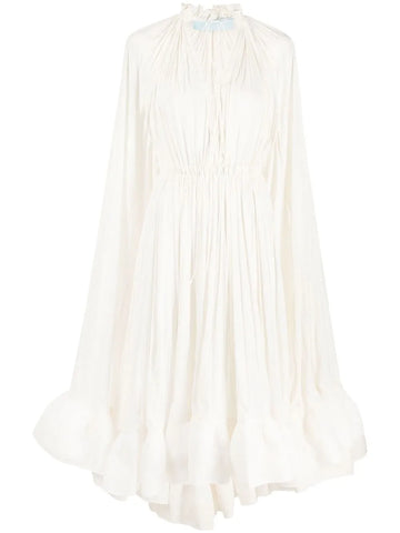 Lanvin Cape Design Midi Dress