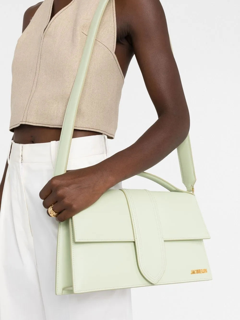 Jacquemus Le Bambinou Leather Tote Bag