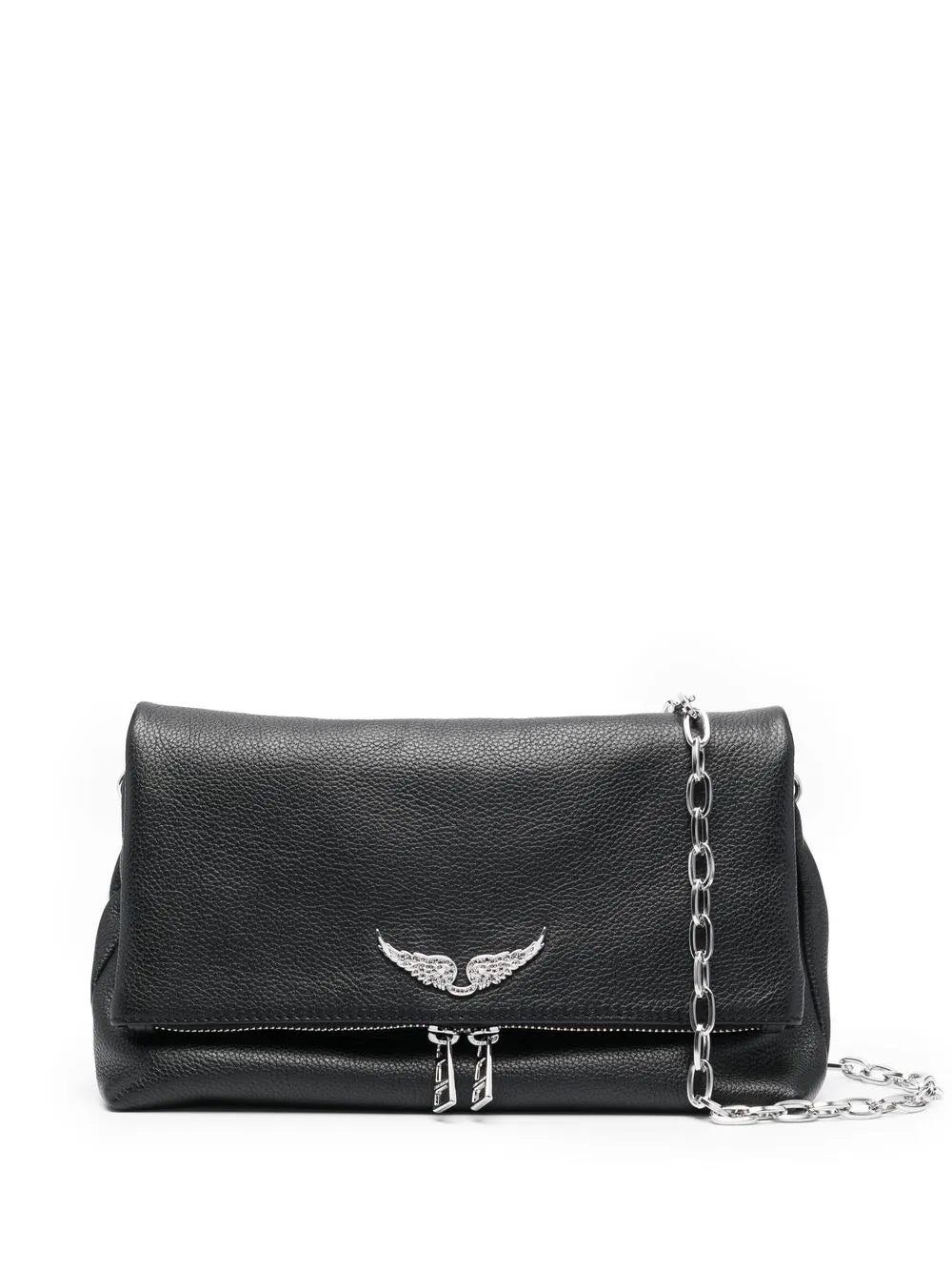 Zadigvoltaire Logo Plaque Leather Shoulder Bag