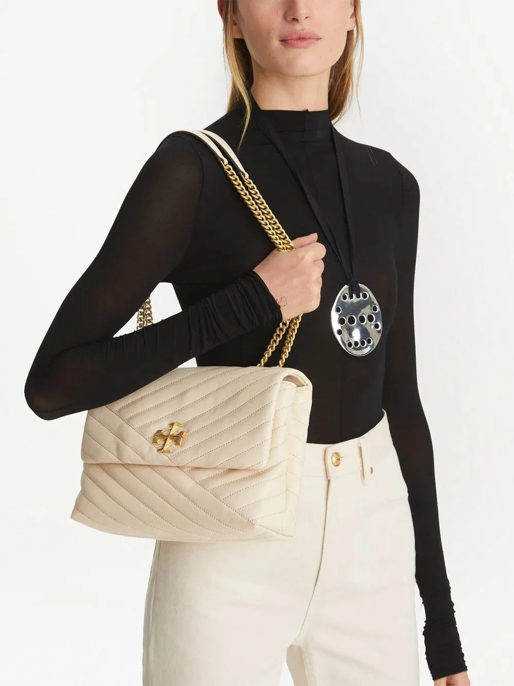 Tory Burch Kira Chevron Convertible Shoulder Bag