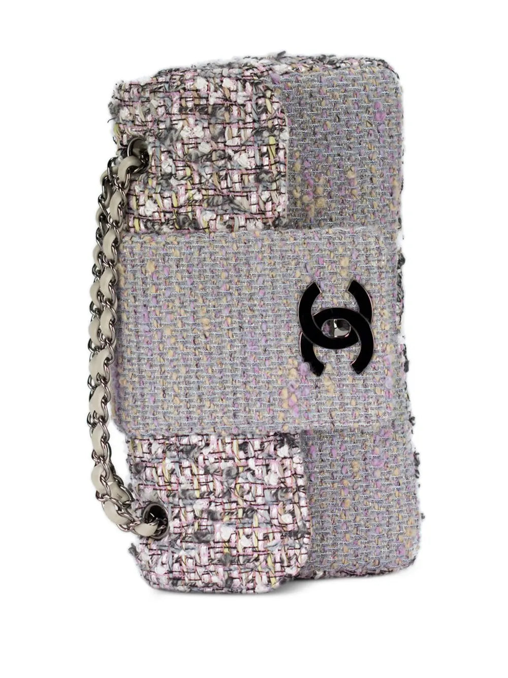 Chanel Pre Owned 2004 Jumbo Tweed Classic Flap Shoulder Bag