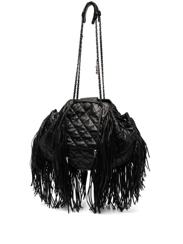 Chanel Pre Owned 2014 Western Fringe Shoulder Bag