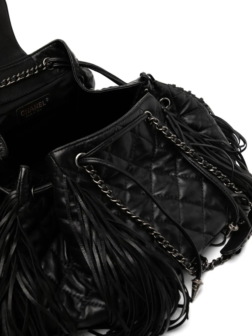 Chanel Pre Owned 2014 Western Fringe Shoulder Bag