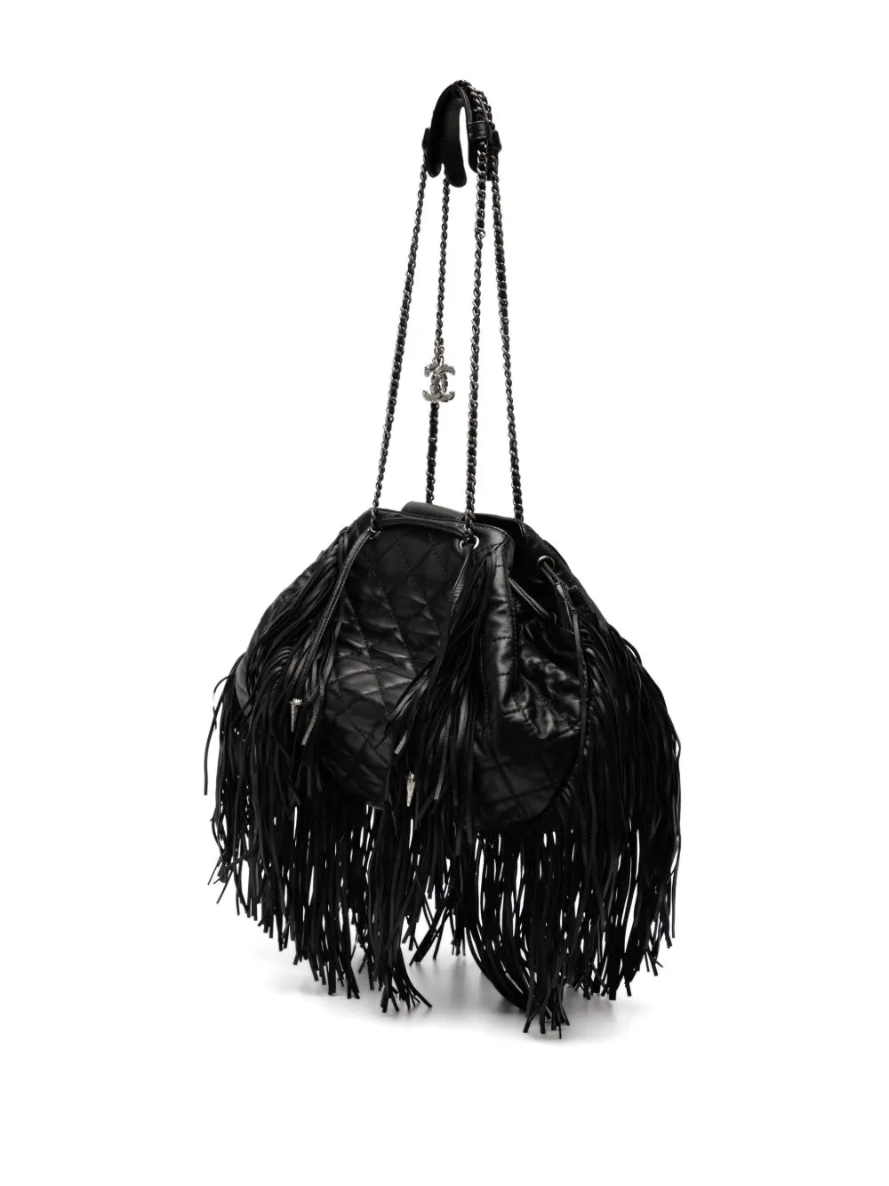 Chanel Pre Owned 2014 Western Fringe Shoulder Bag