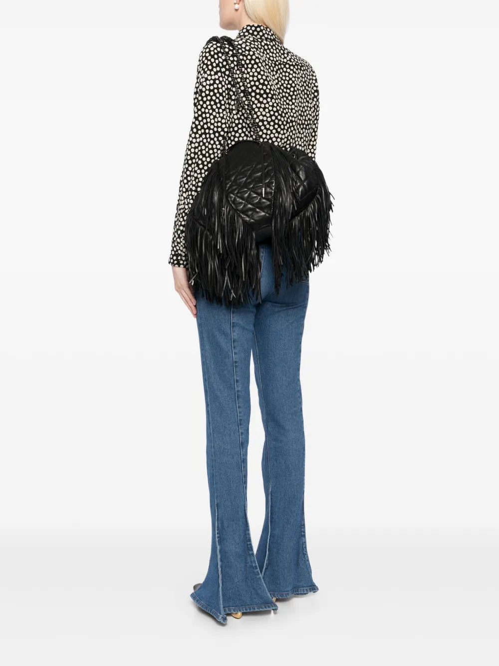 Chanel Pre Owned 2014 Western Fringe Shoulder Bag