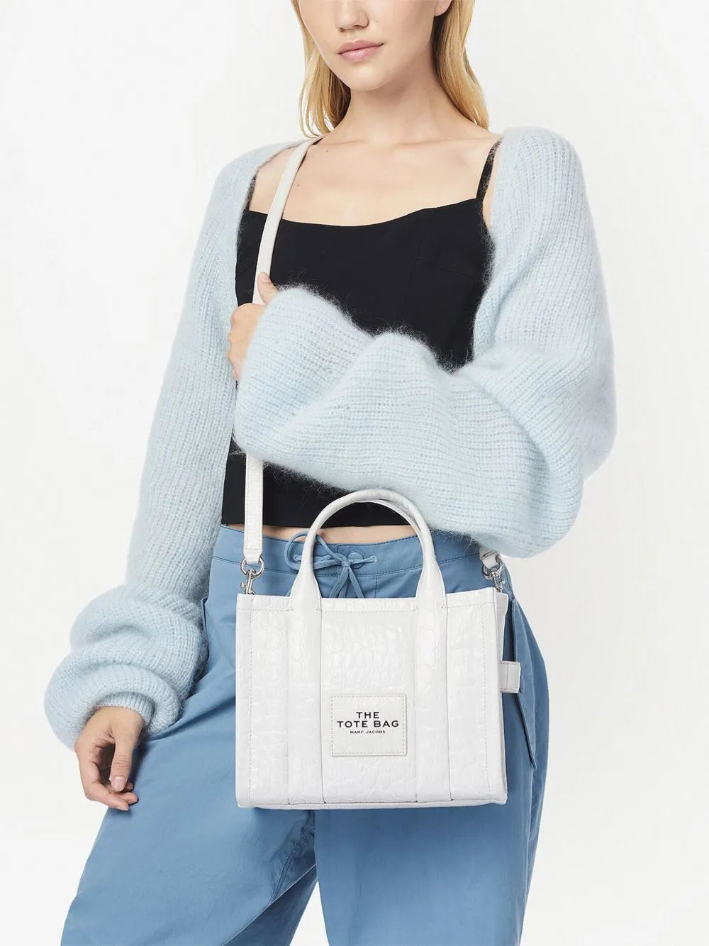 Marc Jacobs The Croc Embossed Small Tote Bag